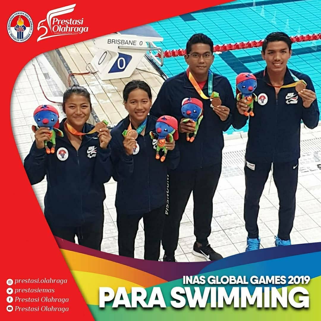 SISWA SLB AISYIYAH SIJUNJUNG MENDAPAT MEDALI PERAK CABANG RENANG DI AUSTRALIA 2019