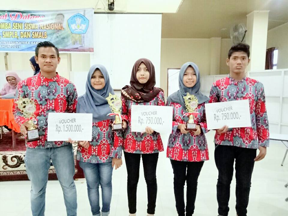 SISWA SLB AISYIYAH MENDAPAT JUARA FLS2N CABANG DESAIN GRAFIS SMALB, MTQ DAN PANTOMIM TINGKAT PROVINSI 2017